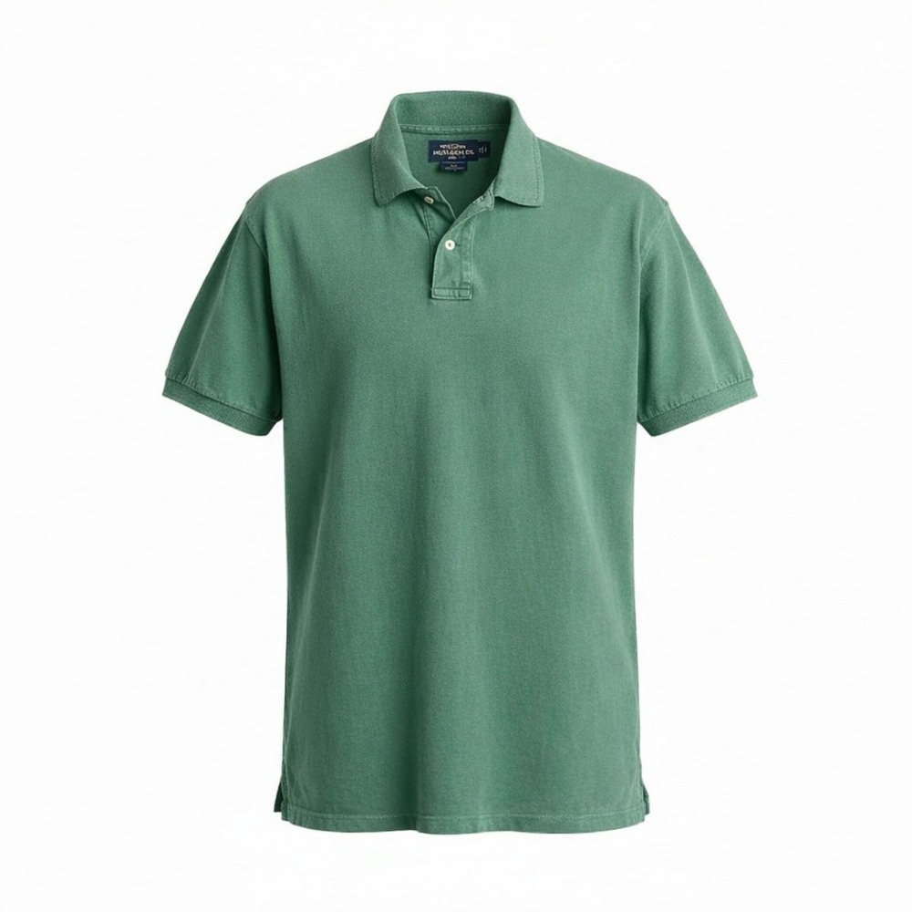 Vtg Ralph Lauren Green Golf Polo Shirt L Cotton Preppy Business Casual Tennis